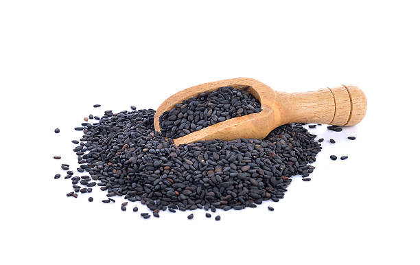 istock black sesame seeds isolated on white background 530932318