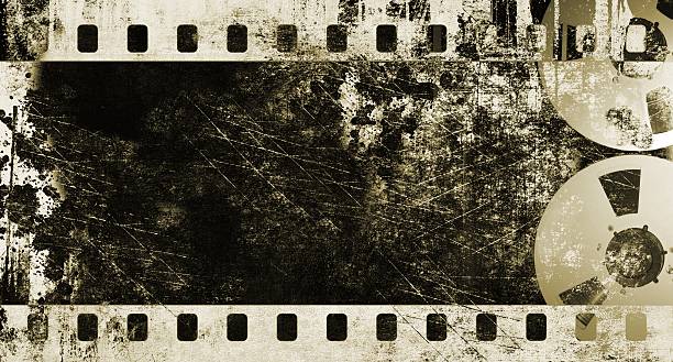 istock Sepia vintage film strip frame. 530932606