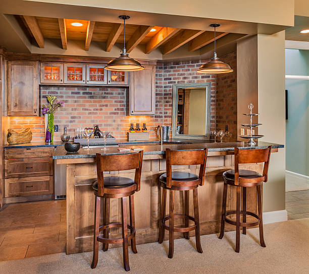 istock Furnished Bar in New Luxury Home 530932885