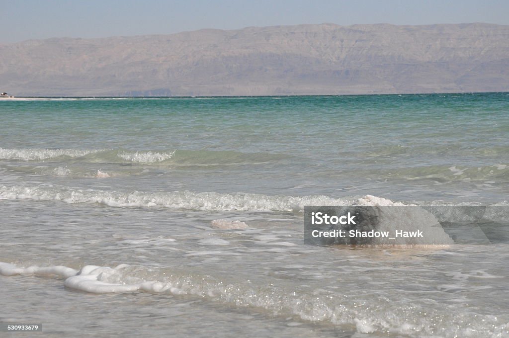 Dead Sea Landscape Place: Ein Gedi Spa, Dead Sea, Israel. Date Taken: 11-8-14. Beach Stock Photo