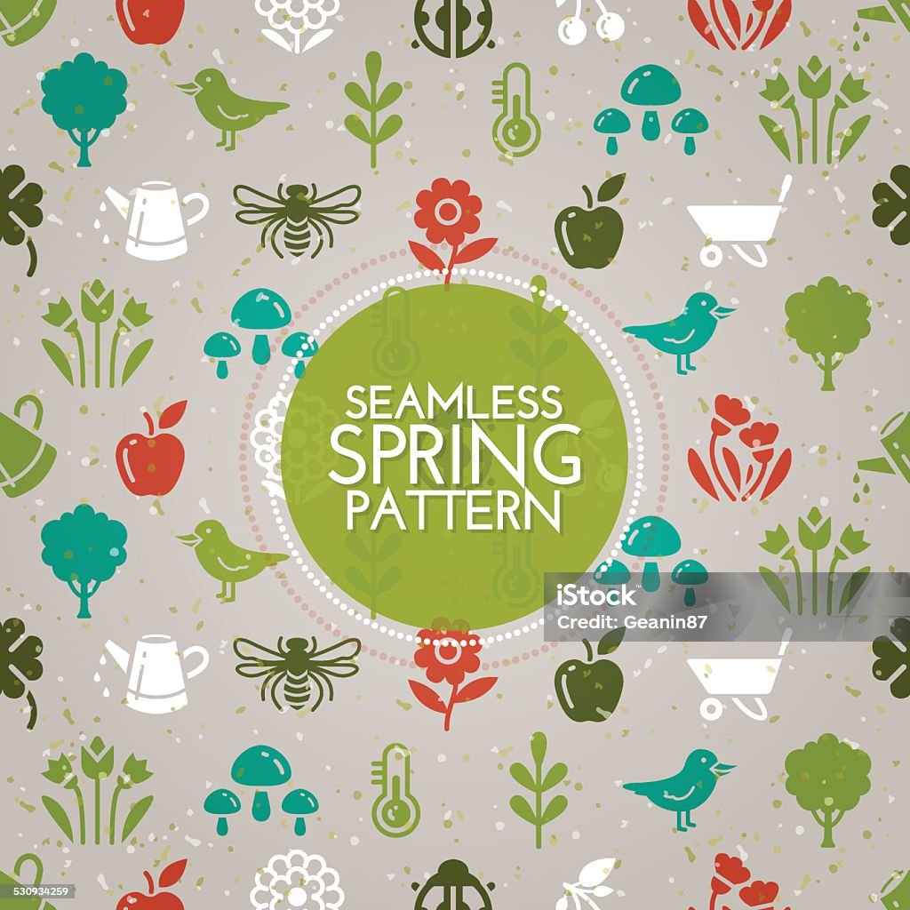 The Spring Stock Pattern Seamless Spring Pattern Stock Illustration - Download Image Now ...