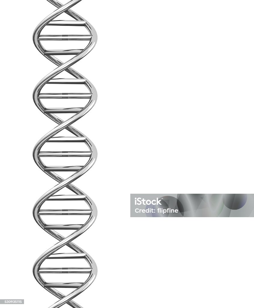 the dna helix 3d generated picture of a dna helix DNA Stock Photo