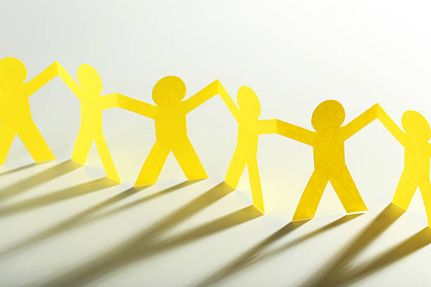 istock Paper people on the white background 530935826