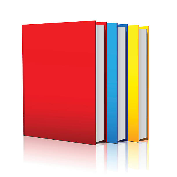 赤、青、黄のご予約の列 - book vector stack reading点のイラスト素材／クリップアート素材／マンガ素材／アイコン素材