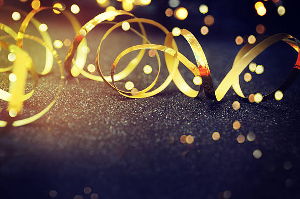 istock Party Background with lights and serpentine 530938804