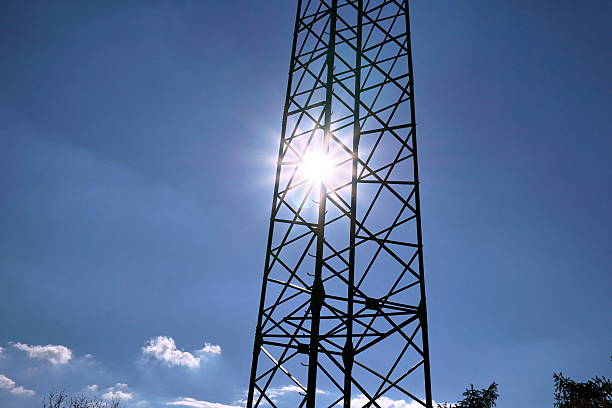 istock Very high electricity pylon during the sunny day 530939732