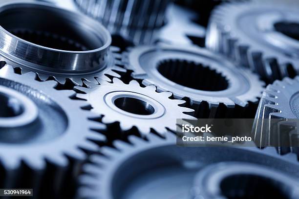 Machine Gears Stock Photo - Download Image Now - Gear - Mechanism, Equipment, Close-up