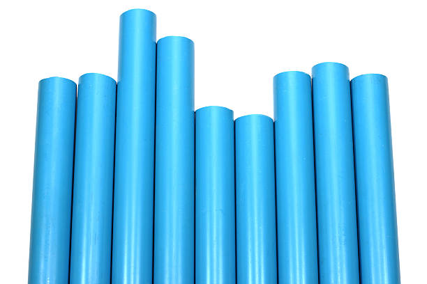 istock blue pvc pipe connection isolated on white 530942233