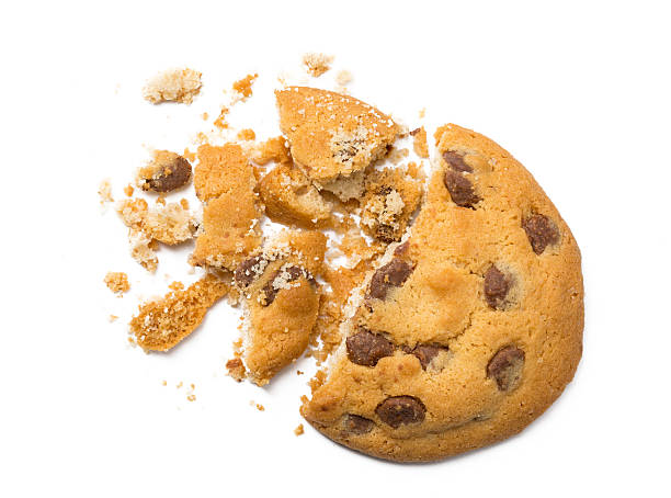 istock Chocolate Chip Cookie with crumbs. 530943050