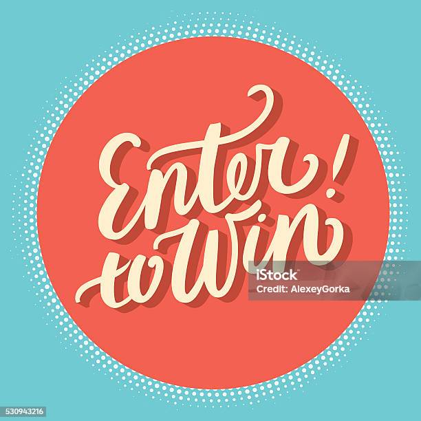 Enter To Win Stock Illustration - Download Image Now - Winning, Contest, Competition