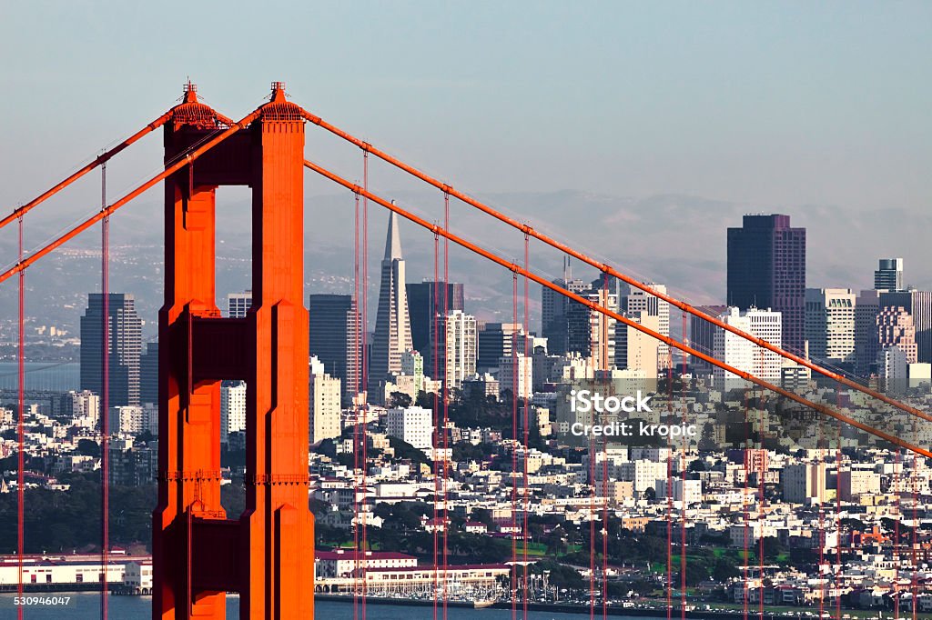San Francisco with the Golden Gate bridge San Francisco from San Francisco Headlands and Golden Gate Bridge Business Stock Photo