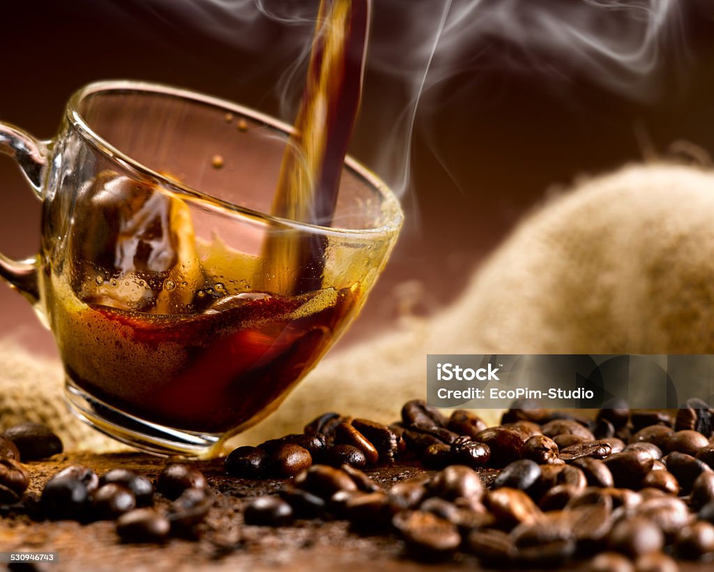 coffee delicious and fragrant coffee steaming hot 2015 Stock Photo