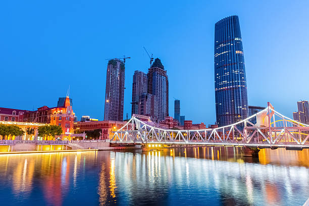 istock tianjin liberation bridge at night 530946888