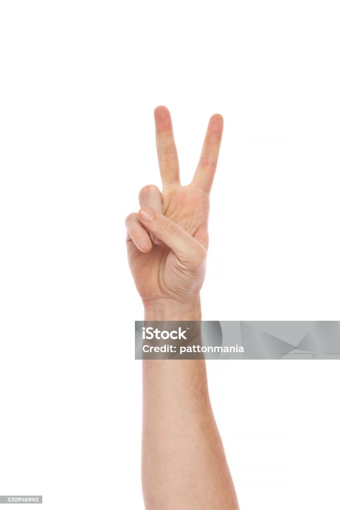 Peace symbol - Lizenzfrei Friedenszeichen - Handzeichen Stock-Foto