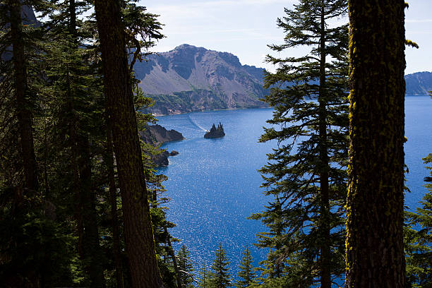 istock Crater Lake, Oregon Through the Trees 530946947