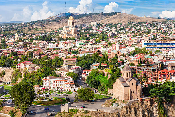 istock Tbilisi aerial view 530947810