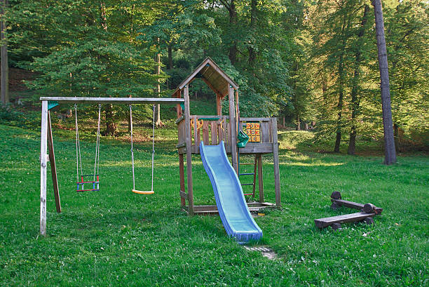 istock Colorful Playground in a park in sunny day 530949655