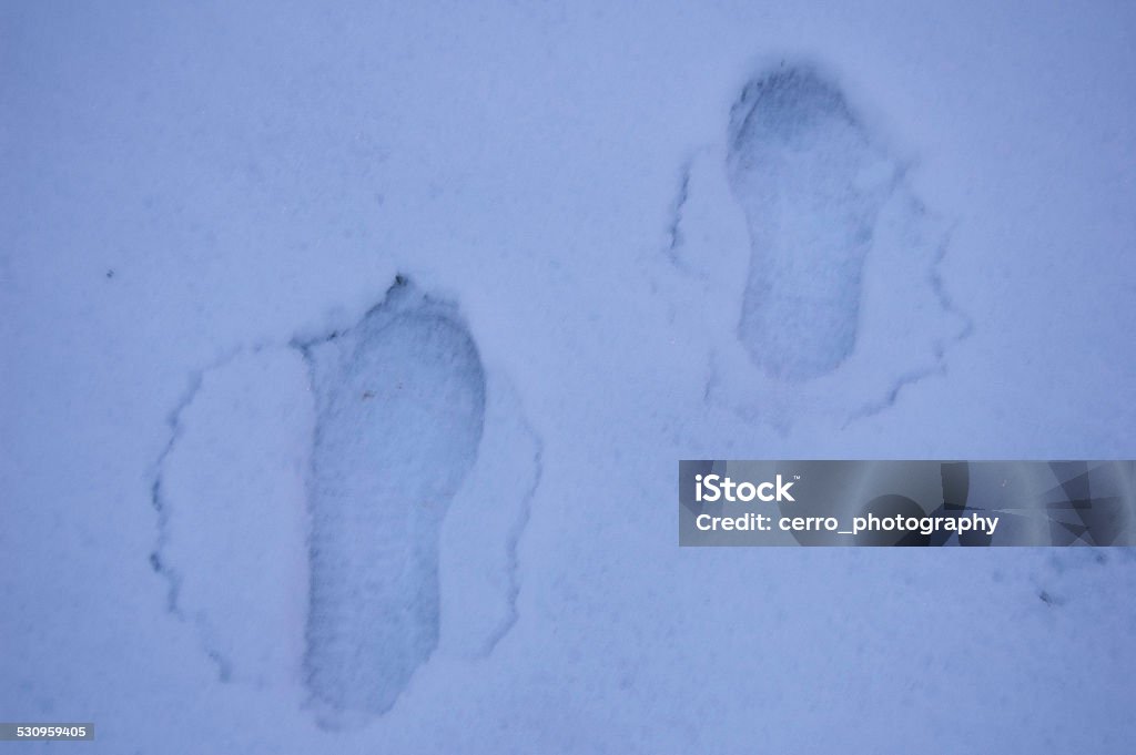 footprints in the snow picture of footprints in the snow 2015 Stock Photo