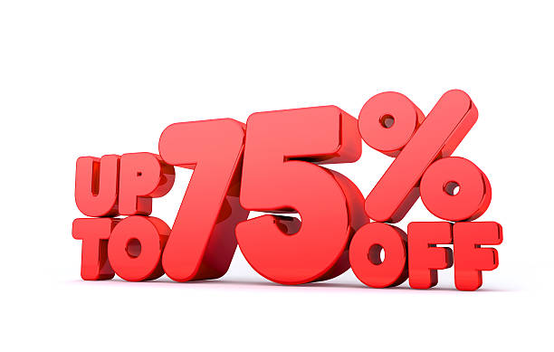 istock Up to 75% Off 3D Render Red Word Isolated 530963637