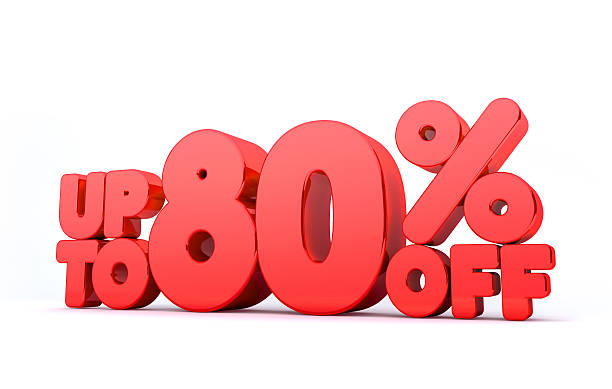 istock Up to 80% Off 3D Render Red Word Isolated 530963639