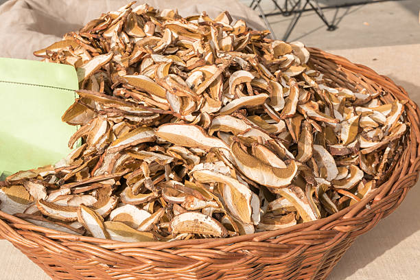 istock dried porcini mushrooms in wicker bowl 530964957