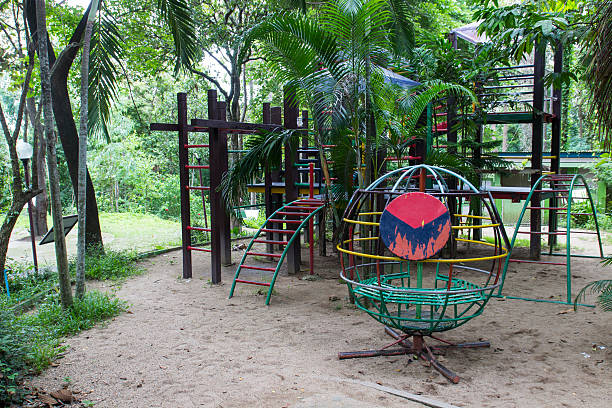 istock kid playground in the garden 530970047