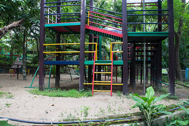 istock kid playground in the garden 530970111
