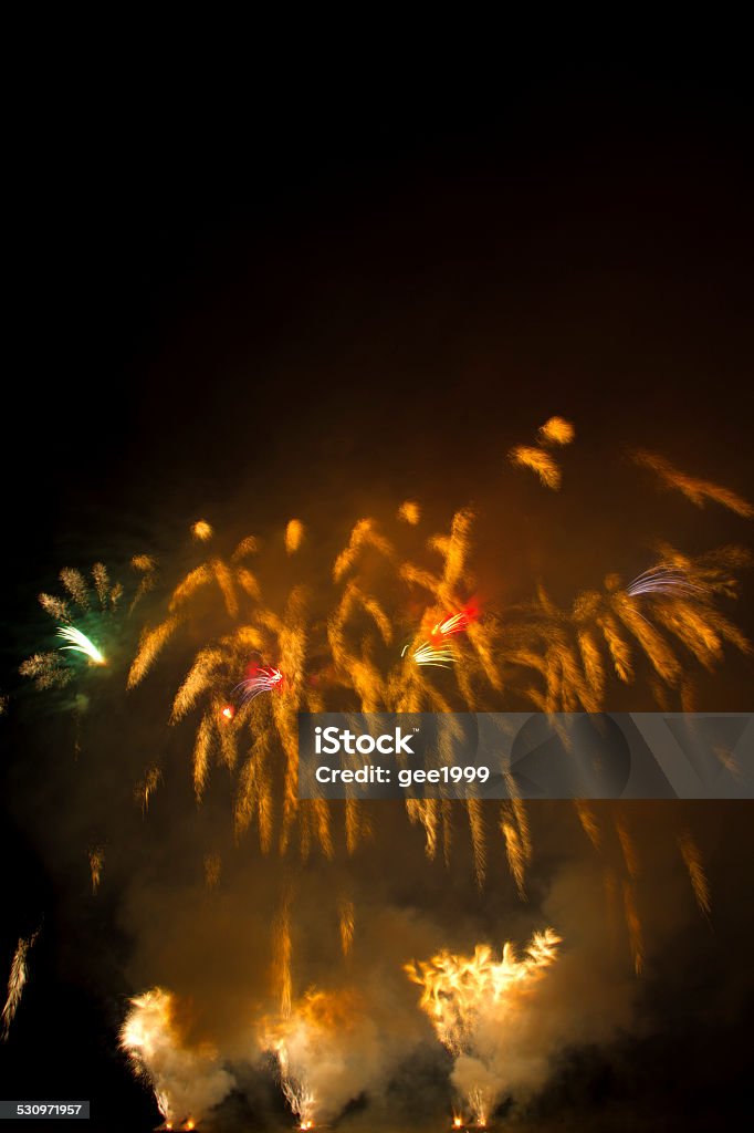 fireworks Fireworks light up the sky with dazzling display 2015 Stock Photo