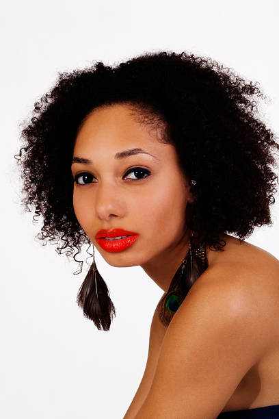 istock Portrait Attractive Bare Shoulder African American Woman 530973281