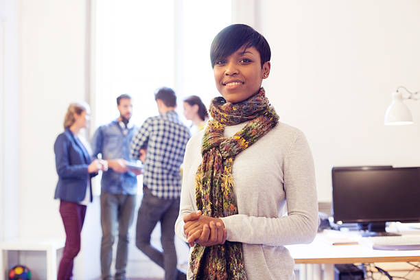 istock Attractive young woman at work 530973511
