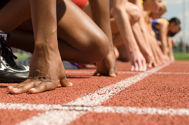 istock Group of female track athletes 530980147
