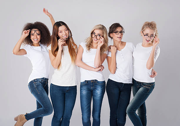 istock Fun moments with fashion glasses 530980739