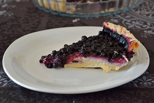 istock Piece of blueberry cake 530981935