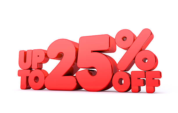 istock Up to 25% Off 3D Render Red Word Isolated 530982167