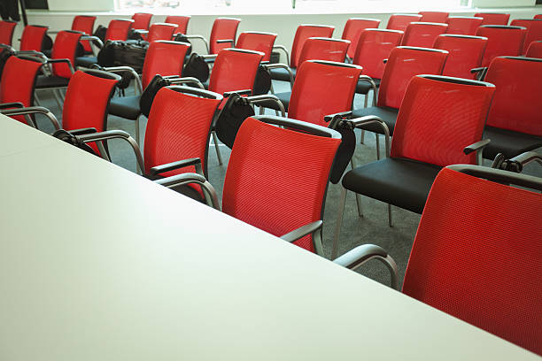 istock Chairs in empty meeting room 530982956