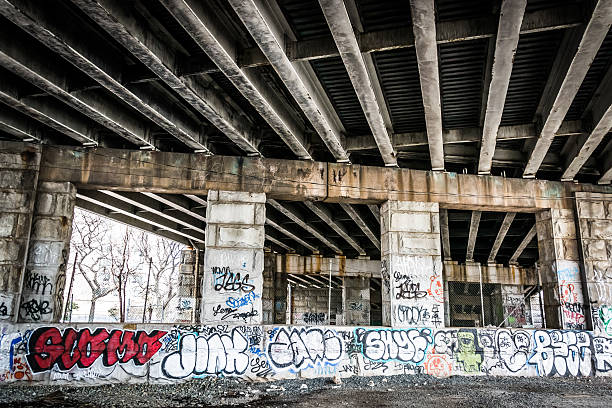 istock Graffiti under a bridge in Philadelphia, Pennsylvania. 530984153