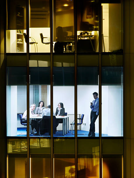 istock Businessman Using Cellphone In Meeting Room 530984737