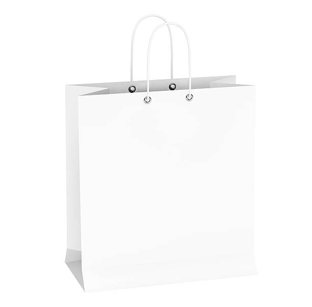 istock Blank White Shopping Bag 530985625