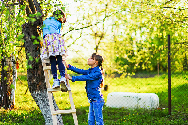 istock The child in garden. 530985836