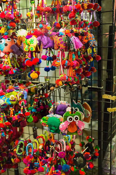 istock handmade colorful fabric animal-shape key chain 530986297