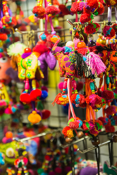 istock handmade colorful fabric animal-shape key chain 530986299