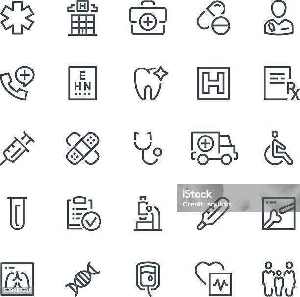 Medical Icons Stock Illustration - Download Image Now - Icon Symbol, Adhesive Bandage, Paramedic