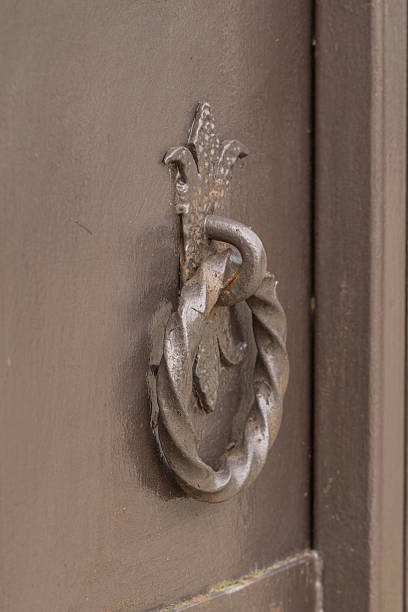istock Elements of wrought-iron gate decor 530992438