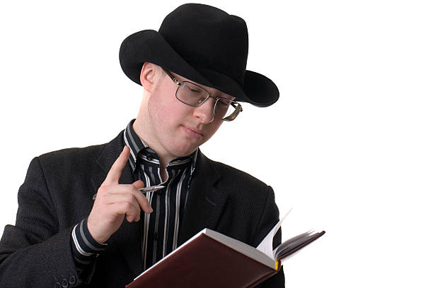istock The businessman in a black hat 530994258
