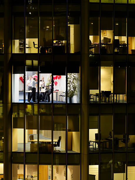 istock Business People Having Office Party 530995021