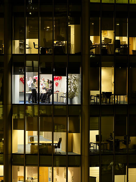 istock Business People Having Office Party 530995023