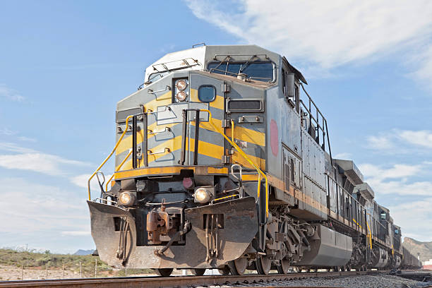 Freight Train Freight Train on Motion,Diesel Locomotive,Cargo Container,Transportation freight train stock pictures, royalty-free photos & images