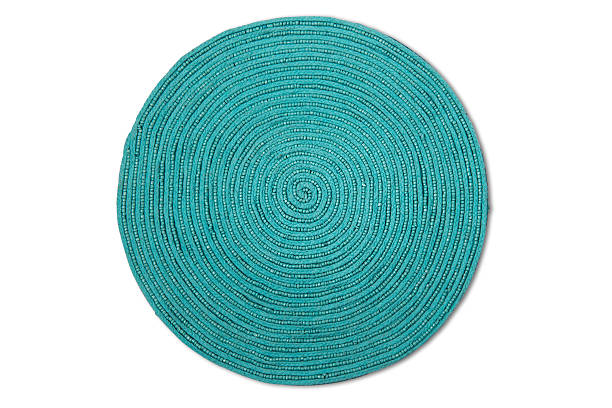 Woven Place Mat With Clipping Path stock photo
