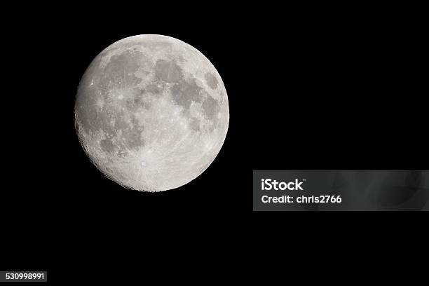 Full Moon Taken On 7th Sep 2014 Stock Photo - Download Image Now - 2015, Astronomy, Black Background