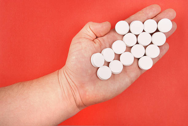 istock The arrow is combined from white tablets. 531000714